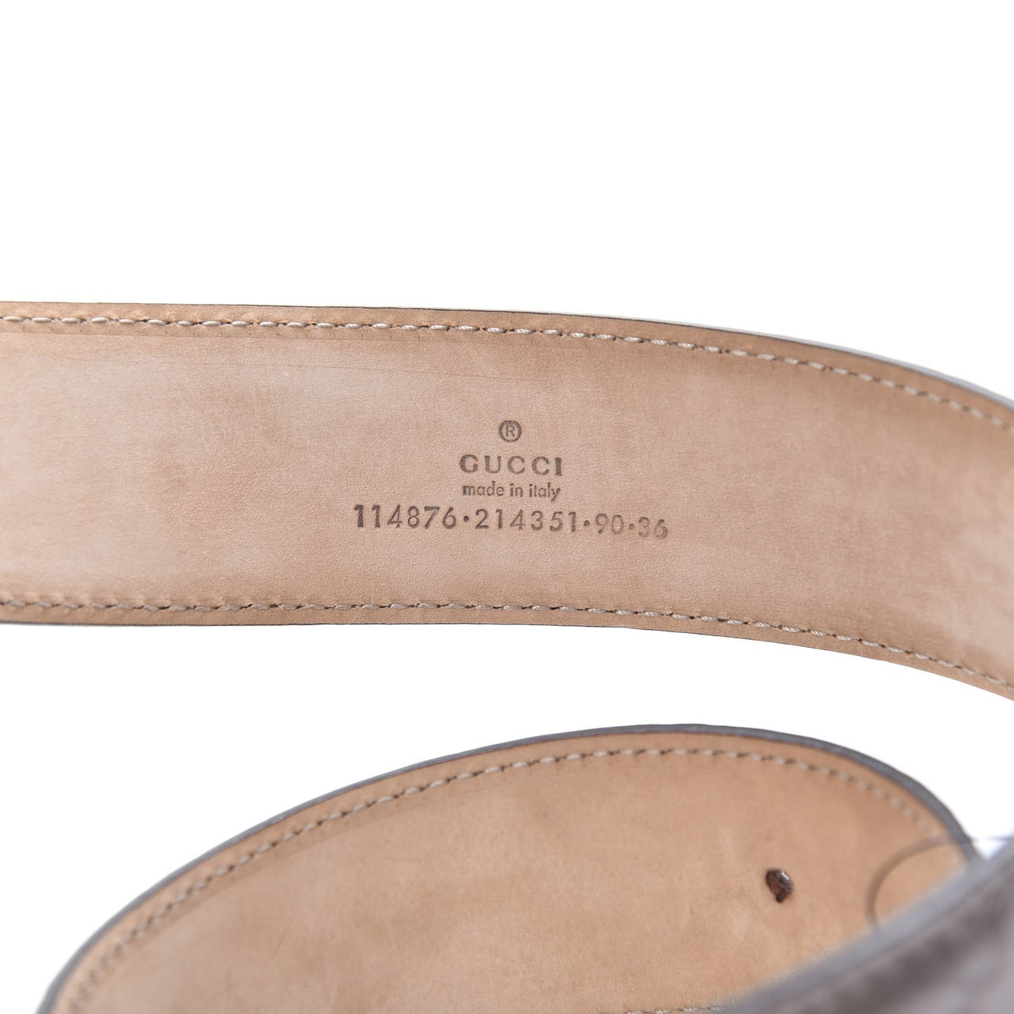 Guccissima Interlocking G Belt 90 36 Mauve