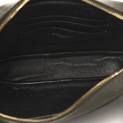 Saint Laurent Grain De Poudre Matelasse Monogram Mini Lou Camera Bag Seaweed 5 of 10