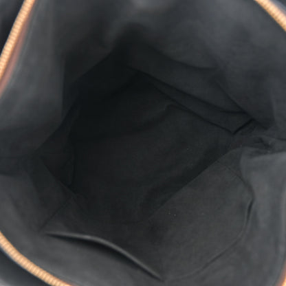 Louis Vuitton Monogram Flower Zipped Tote MM Black 5 of 16