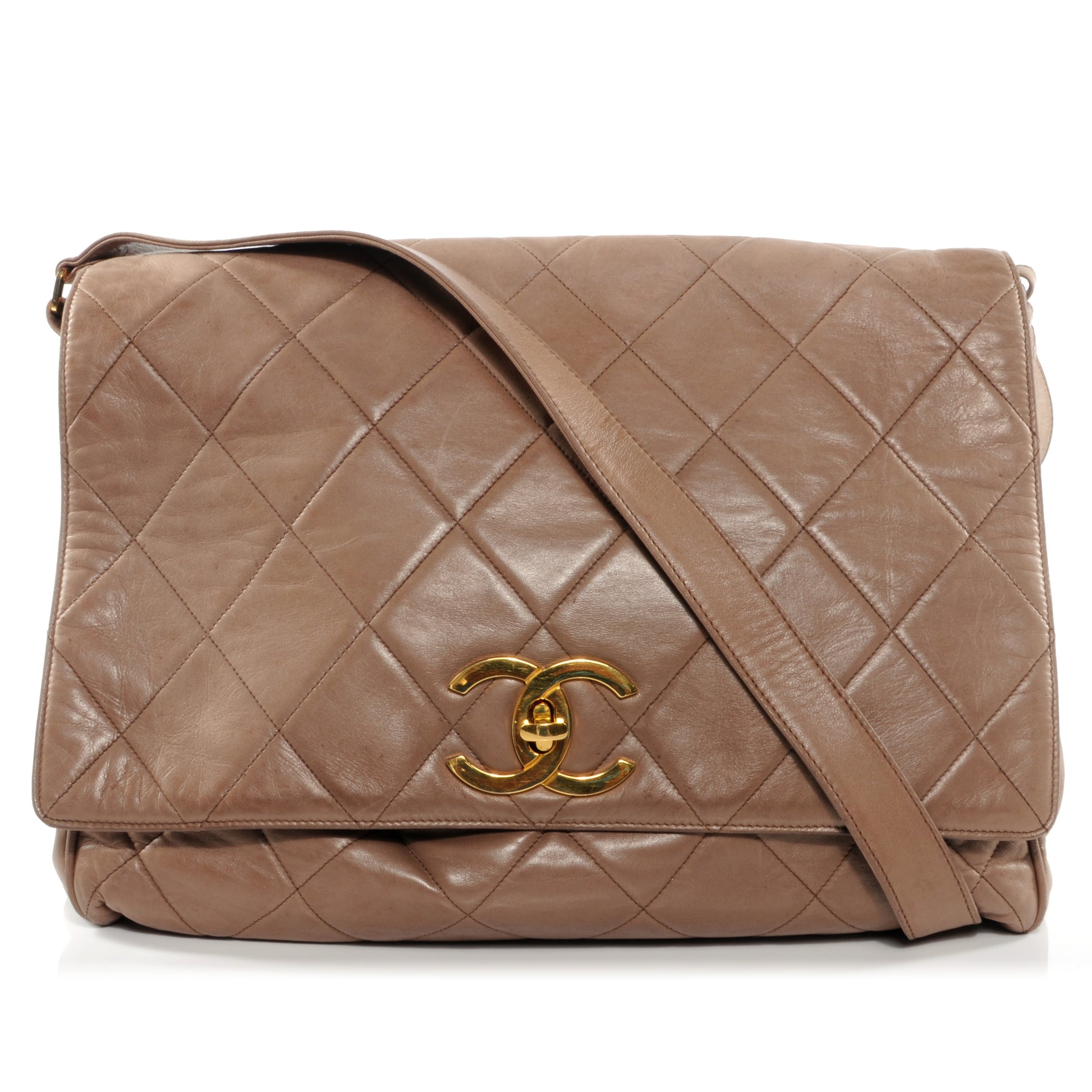 Chanel Lambskin Quilted Messenger Flap 1 of 9