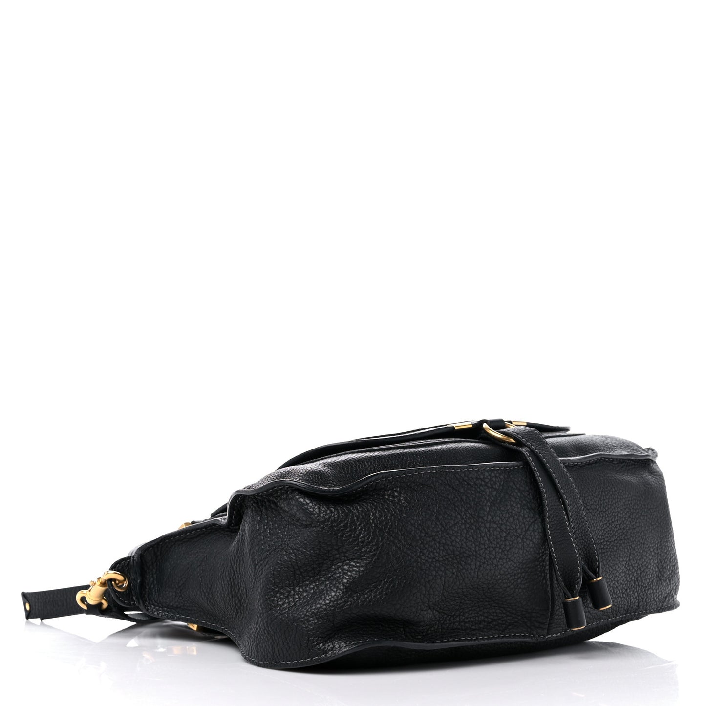 Calfskin Medium Marcie Satchel Black
