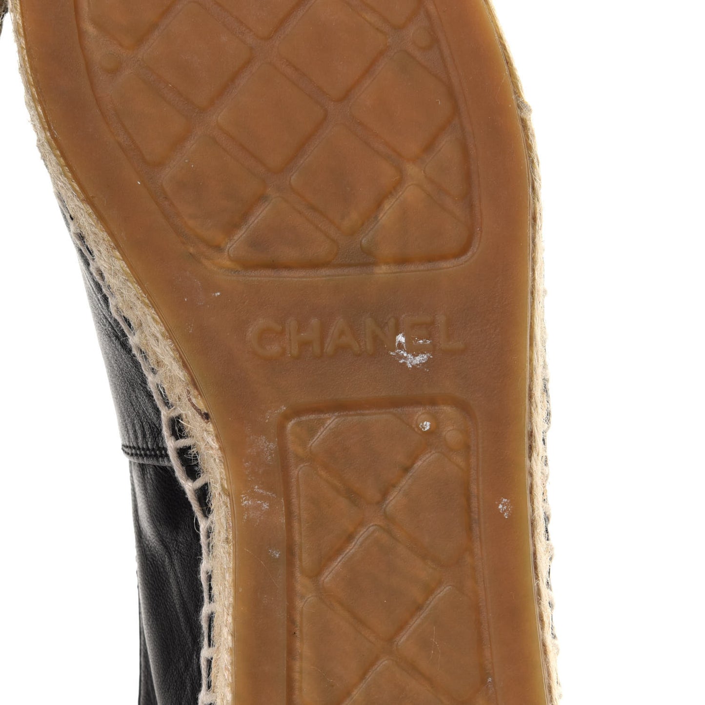 Lambskin CC Espadrilles 36 Black