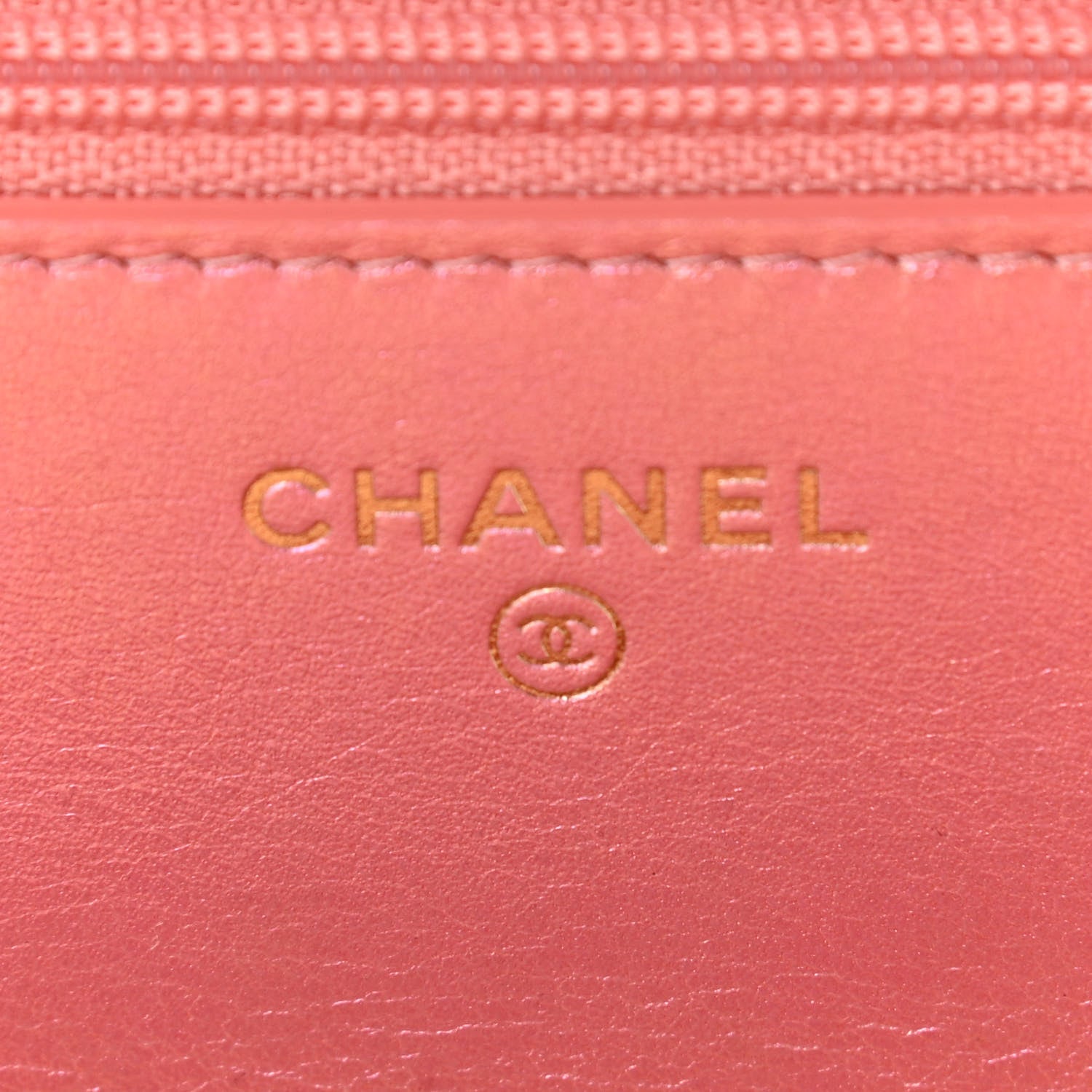 Chanel Iridescent Calfskin Quilted Chanel 19 Wallet On Chain WOC Pink 6 of 12