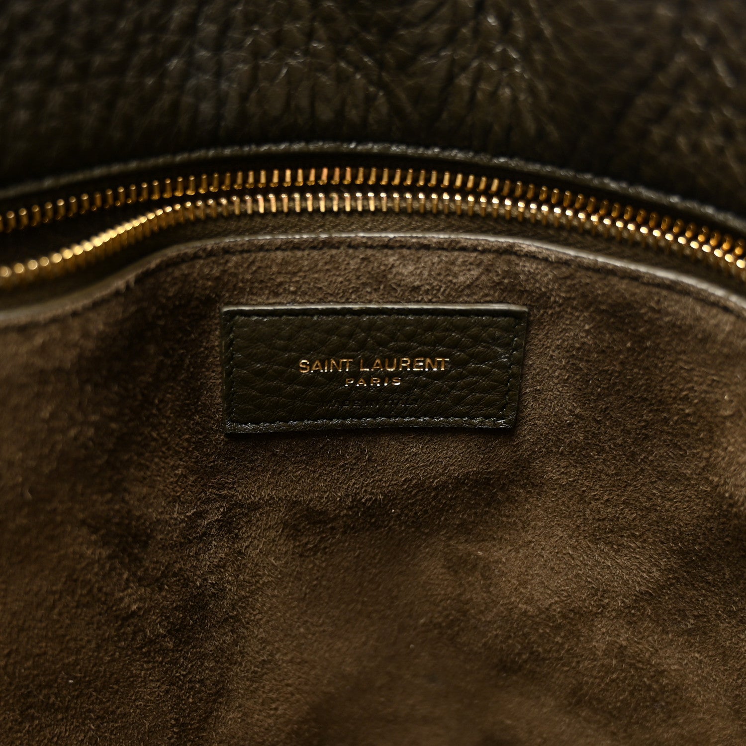 Saint Laurent Grained Deerskin Bea Tote Musk 6 of 12