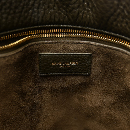 Saint Laurent Grained Deerskin Bea Tote Musk 6 of 12
