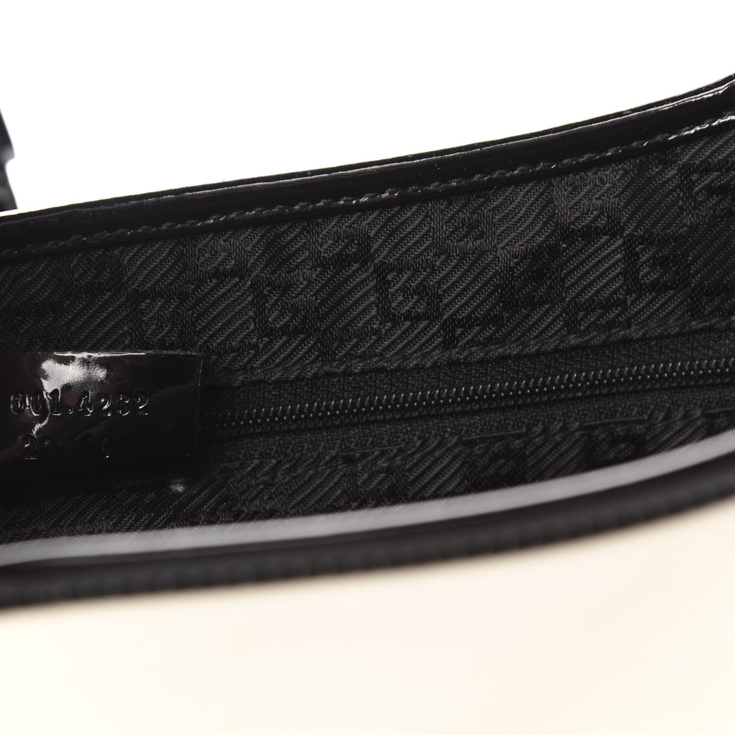 Calfskin Jackie O Hobo White Black