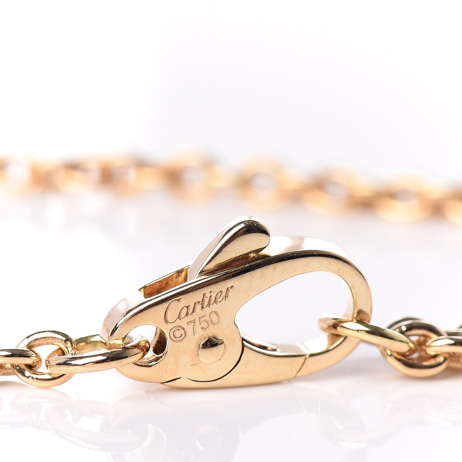 Cartier 18K Yellow White Pink Gold Trinity Ball Bracelet 4 of 4