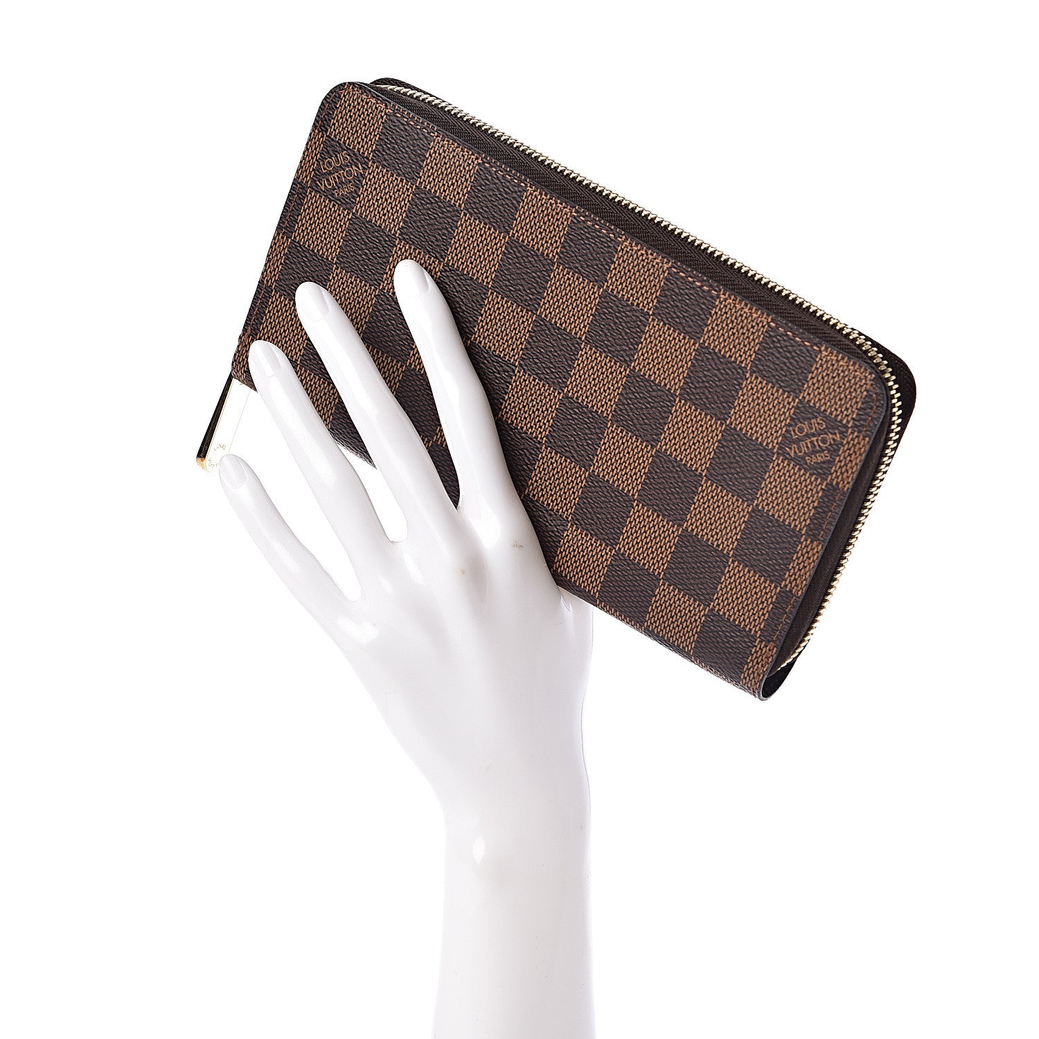 Louis Vuitton Damier Ebene Zippy Wallet 2 of 7