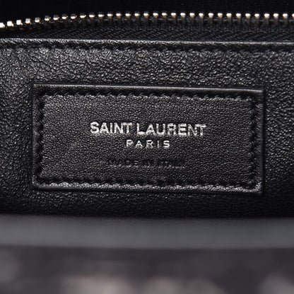 Saint Laurent Python Calfskin Embossed Small Sac De Jour Black 9 of 9