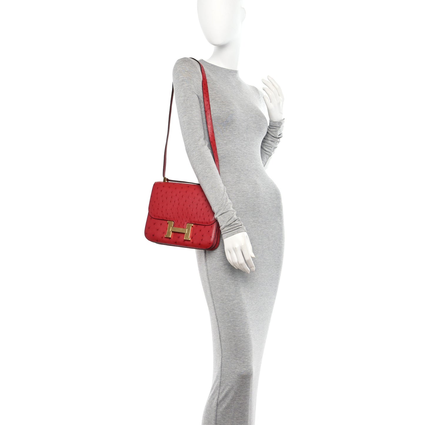 Ostrich Constance 24 Rouge Vif