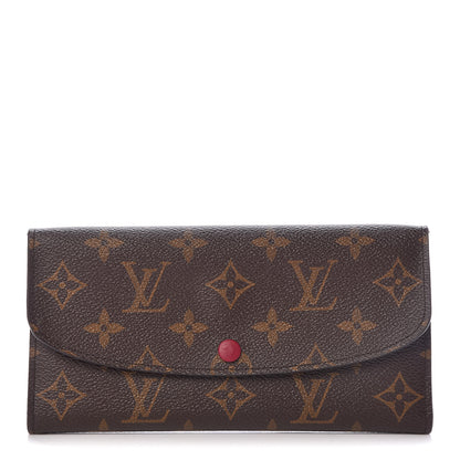 Louis Vuitton Monogram Emilie Wallet Fuchsia 1 of 9