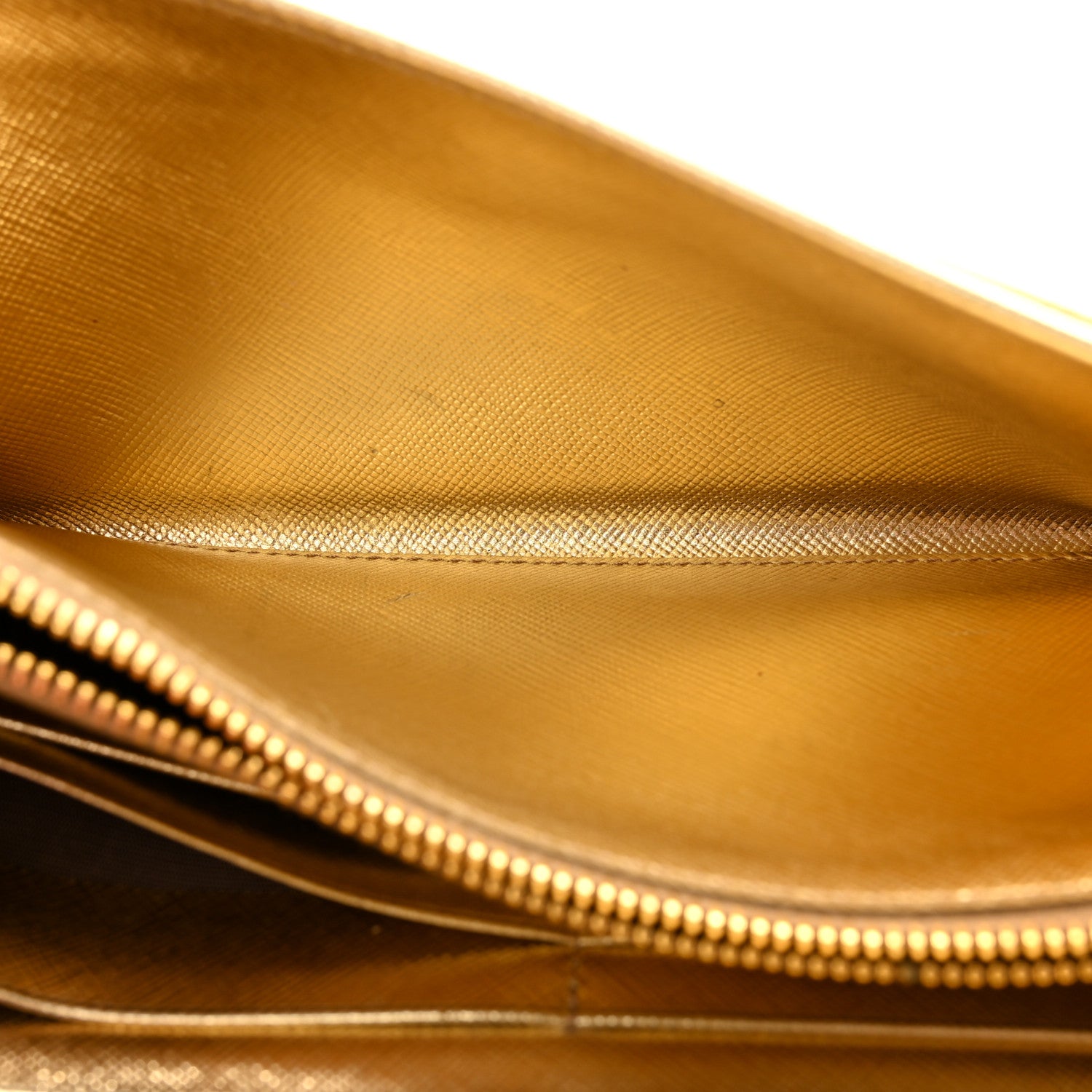 Prada Metallic Saffiano Wallet On Chain Platino 5 of 21