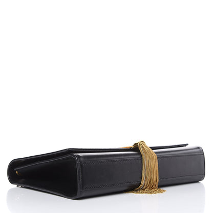 Saint Laurent Smooth Calfskin Medium Classic Monogram Kate Tassel Satchel Black 4 of 15