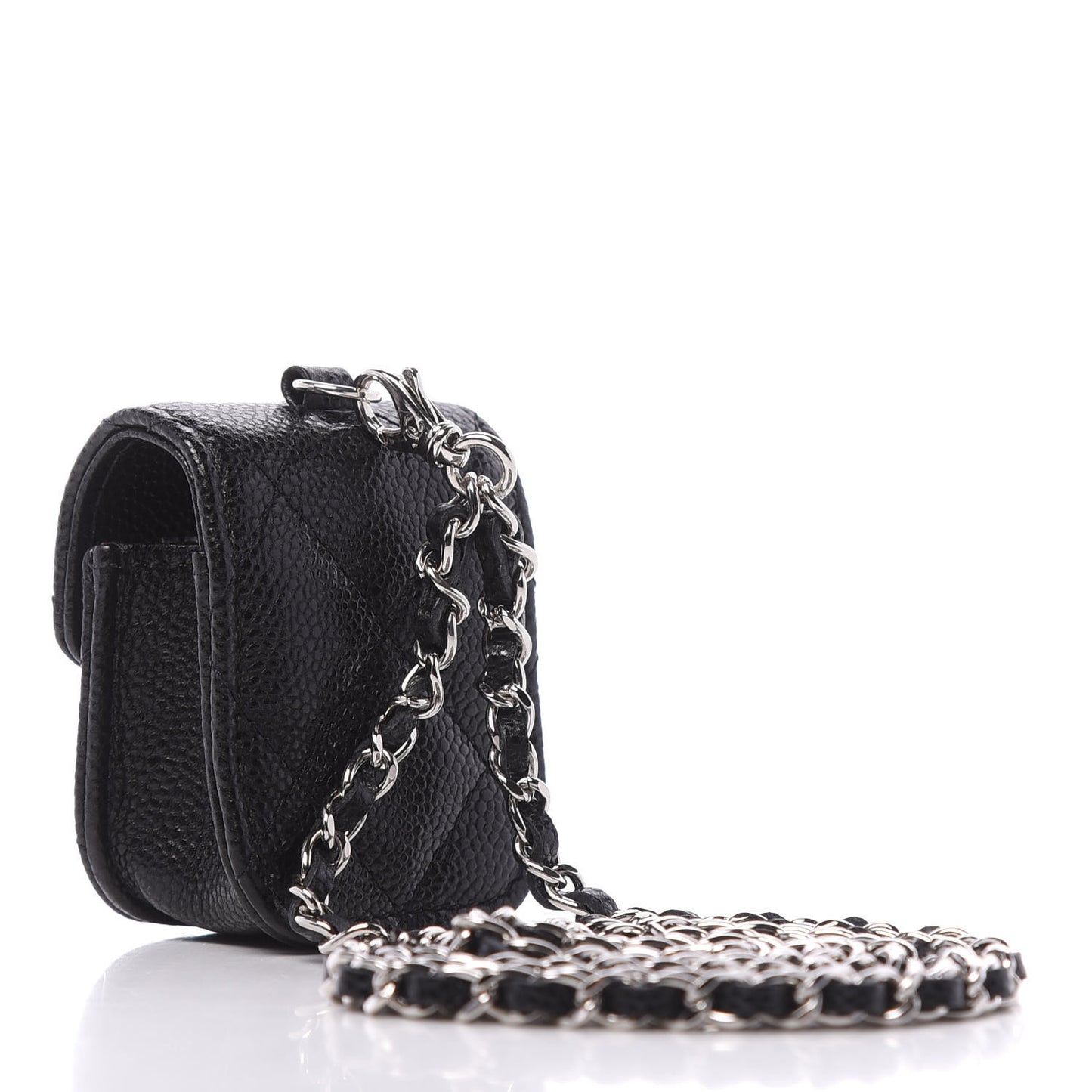 Caviar Quilted Airpods Case Black