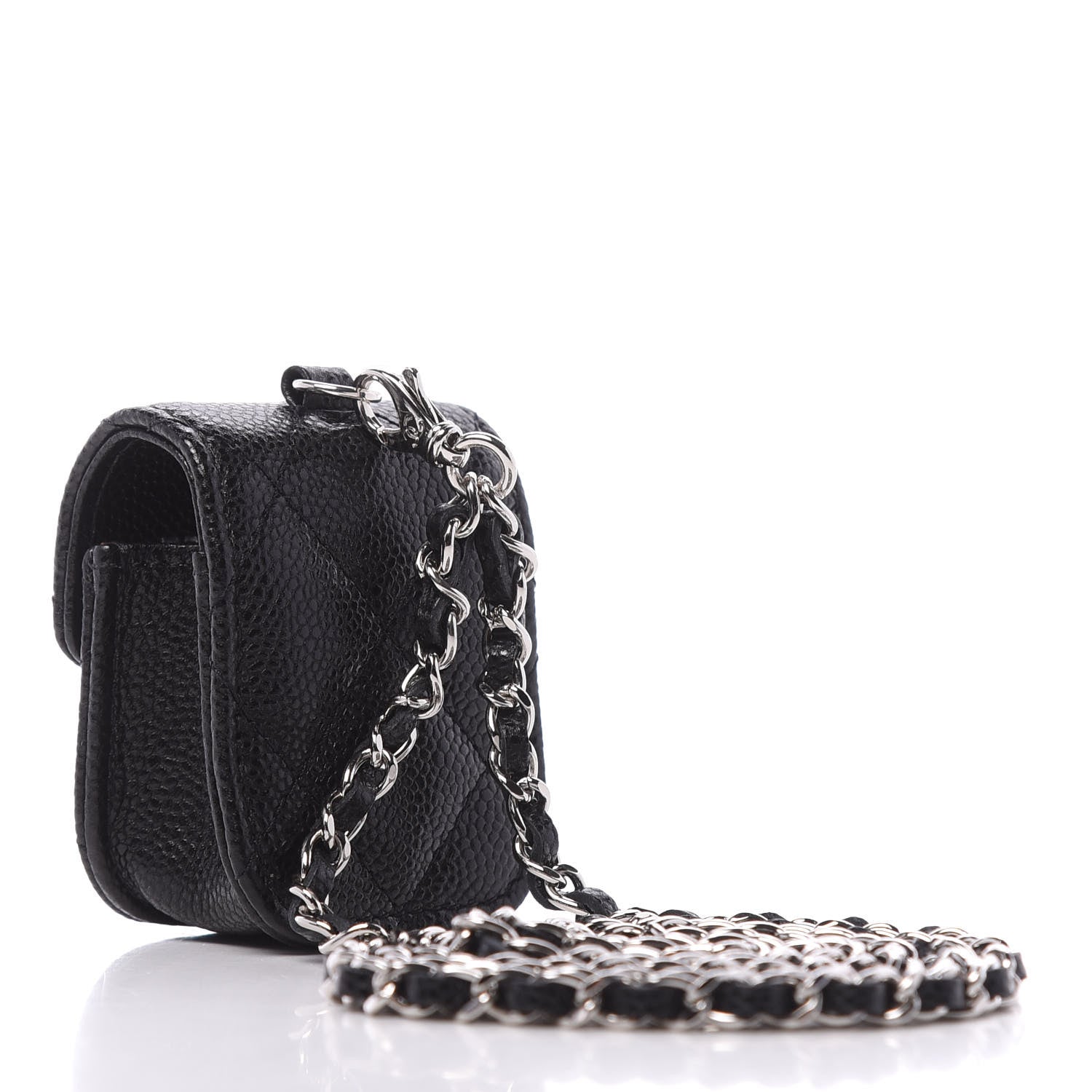 Chanel Caviar Quilted Airpods Case Black 2 of 8