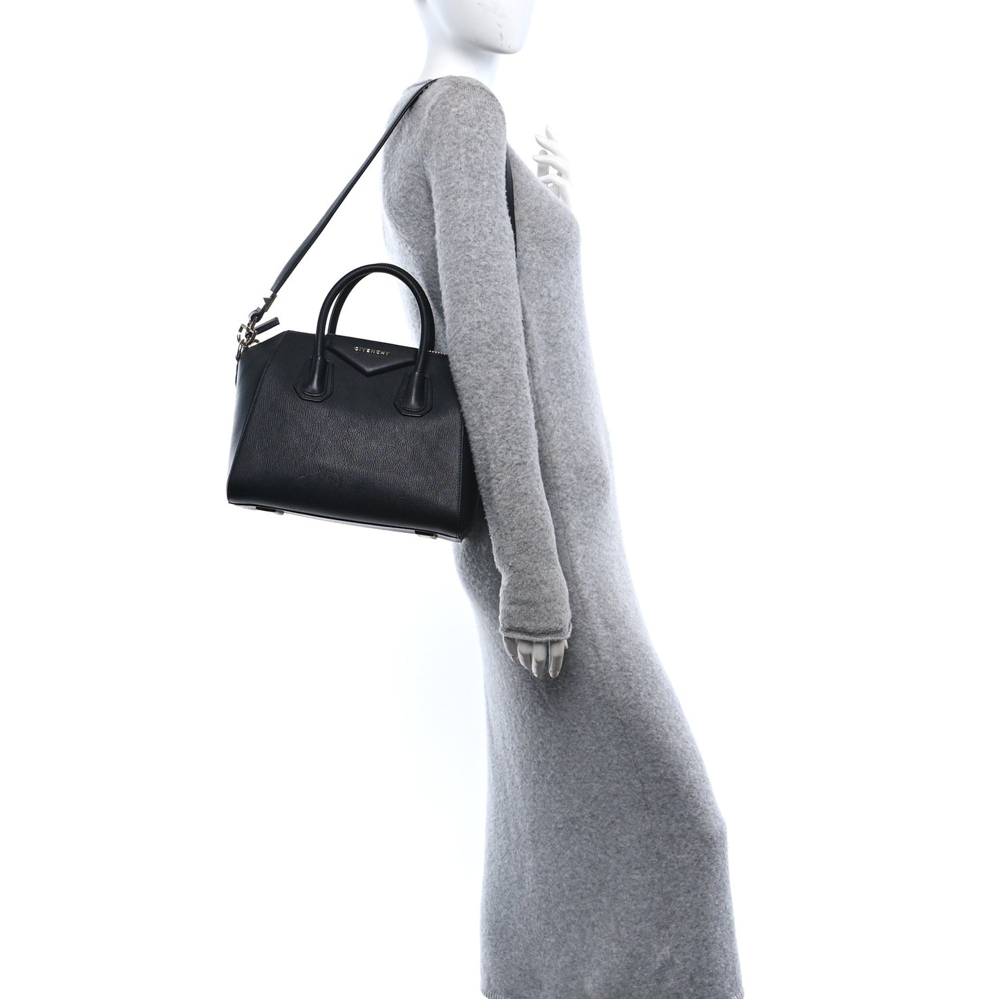 Sugar Goatskin Small Antigona Black