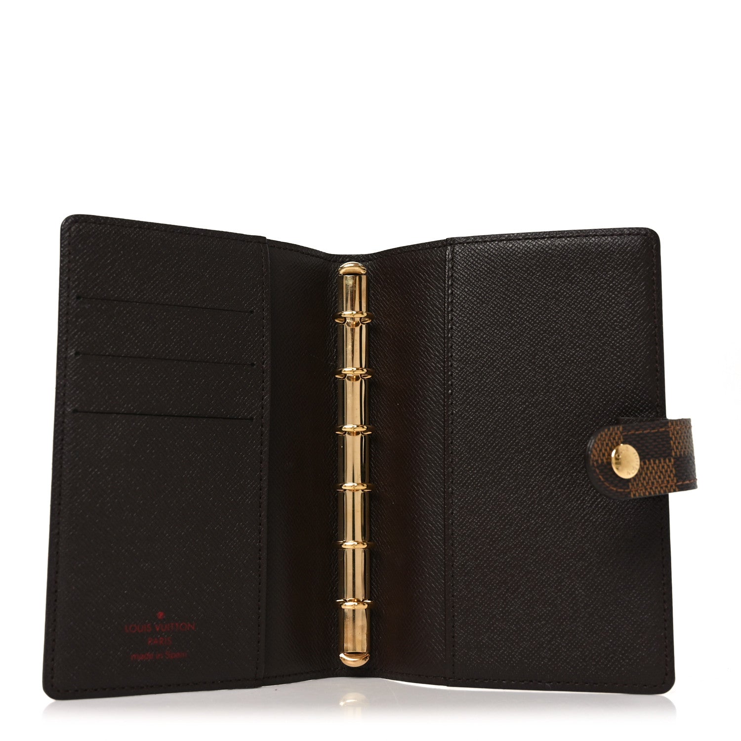 Louis Vuitton Damier Ebene Small Ring Agenda Cover 5 of 6