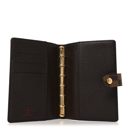 Louis Vuitton Damier Ebene Small Ring Agenda Cover 5 of 6