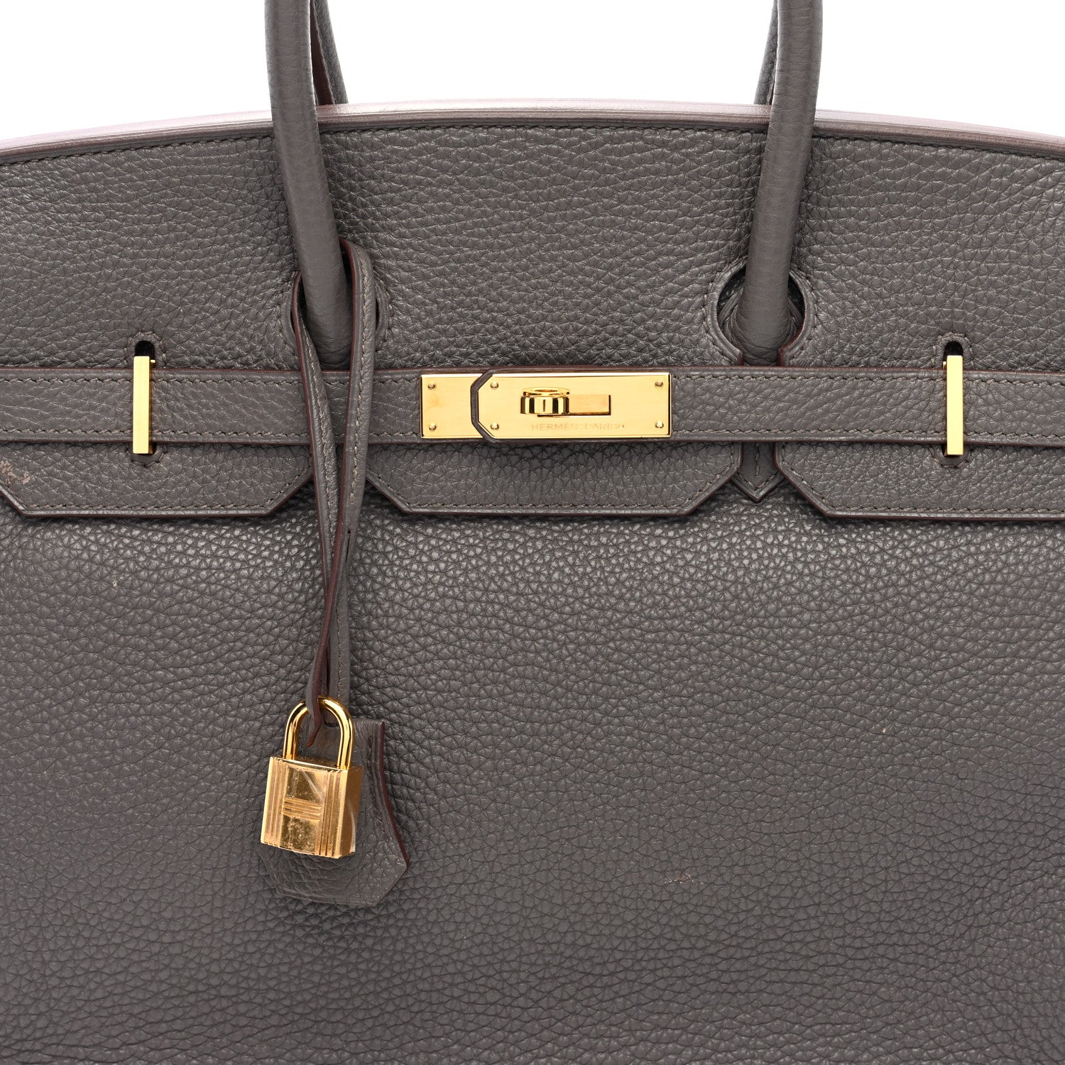 Hermes Togo BIRKIN 35 Etain 8 of 10