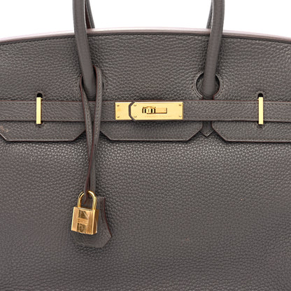 Hermes Togo BIRKIN 35 Etain 8 of 10