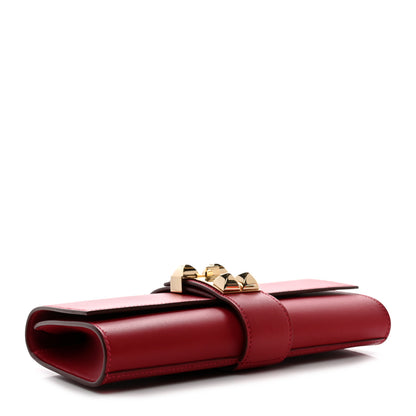 Hermes Tadelakt Medor 23 Clutch Rouge Vif 4 of 12