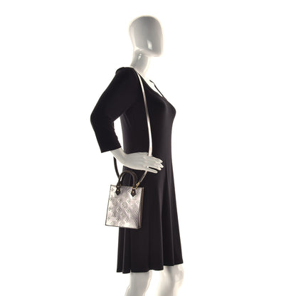 Louis Vuitton X FORNASETTI Calfskin Architettura Petit Sac Plat Black White 2 of 9