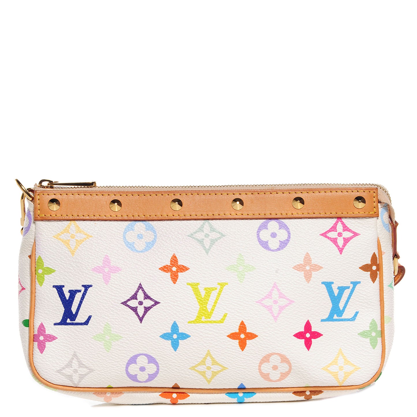 Monogram Multicolor Pochette Accessories White