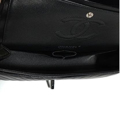 Chanel Lambskin Chevron 11.12 Medium Double Flap So Black 6 of 9