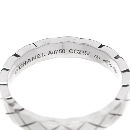 Chanel 18K White Gold Mini Coco Crush Ring 49 4.75 4 of 5