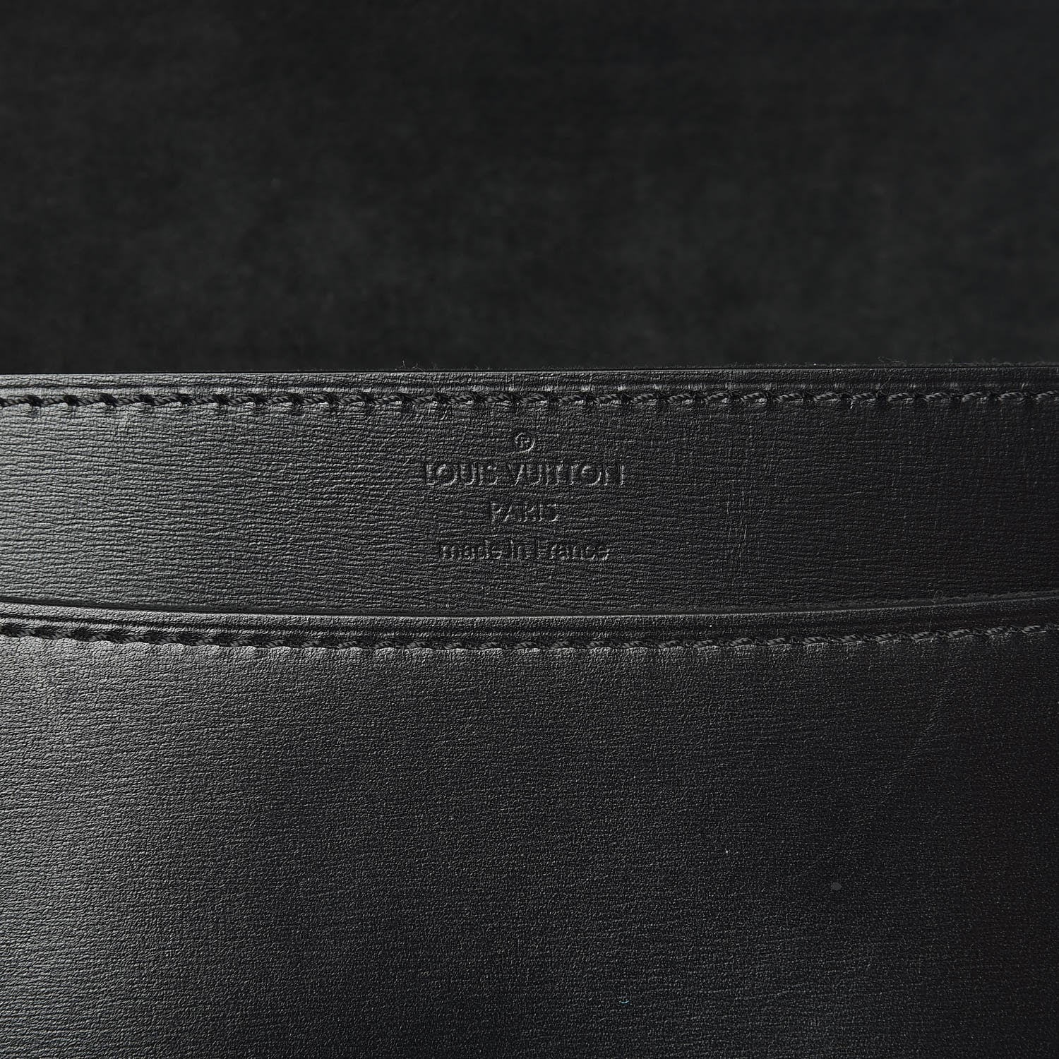 Louis Vuitton Calfskin Chain Louise GM Black 8 of 13