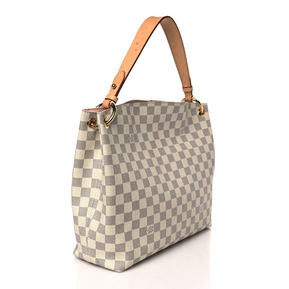 Louis Vuitton Damier Azur Graceful PM Rose Ballerine 3 of 9