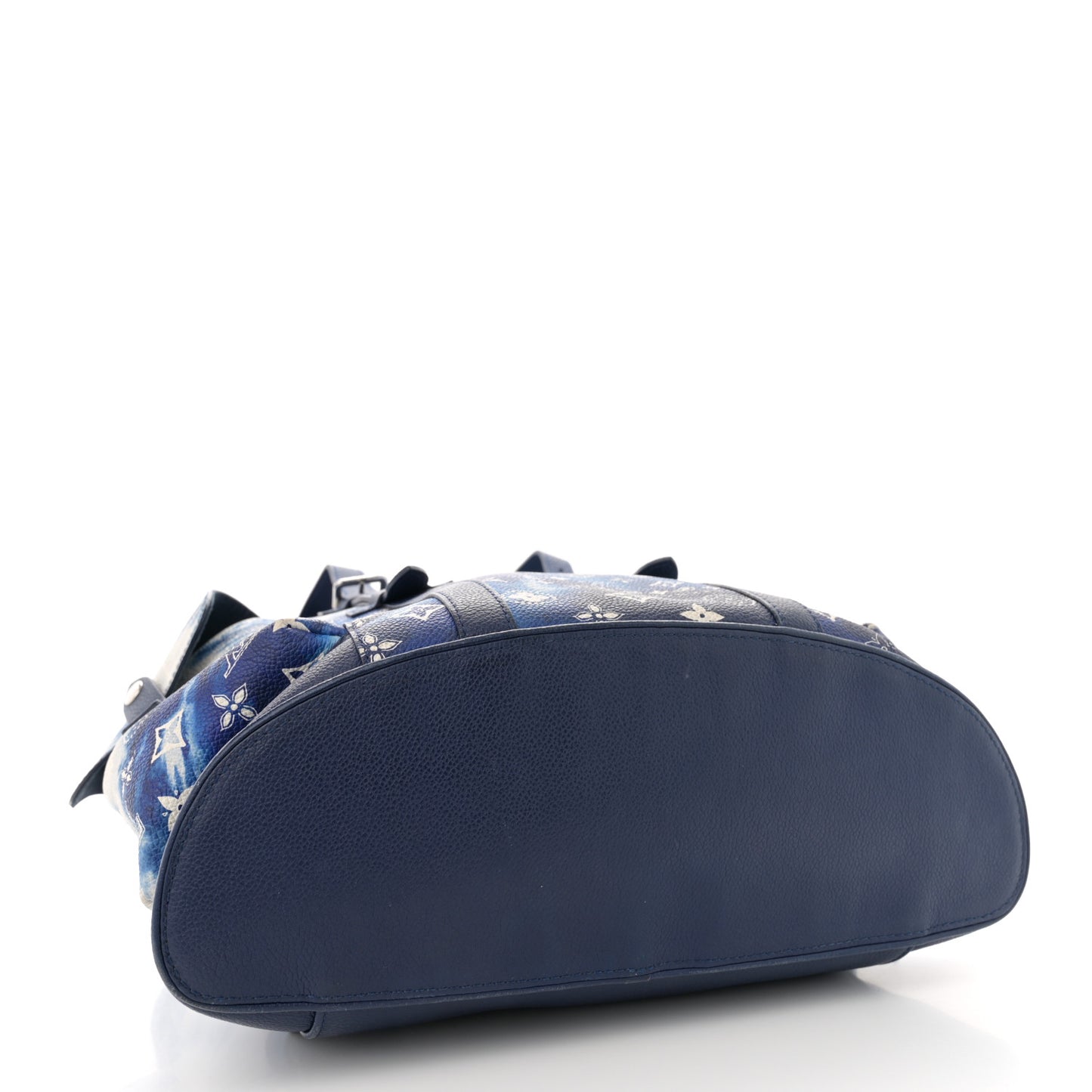 Cowhide Monogram Bandana Christopher MM Backpack Blue