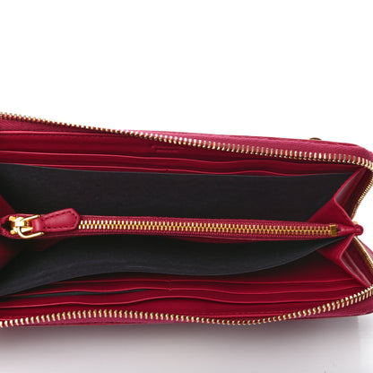 Prada Vitello Move Half Zip Wallet Ibisco 5 of 6