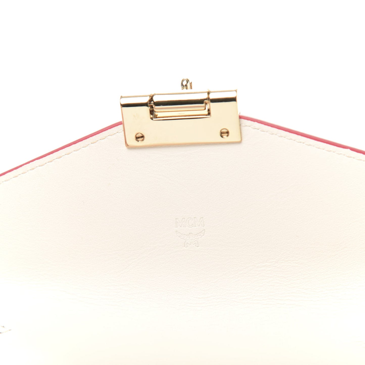 Calfskin Visetos Monogram Patricia Color Block Wallet On Chain Pink Tint