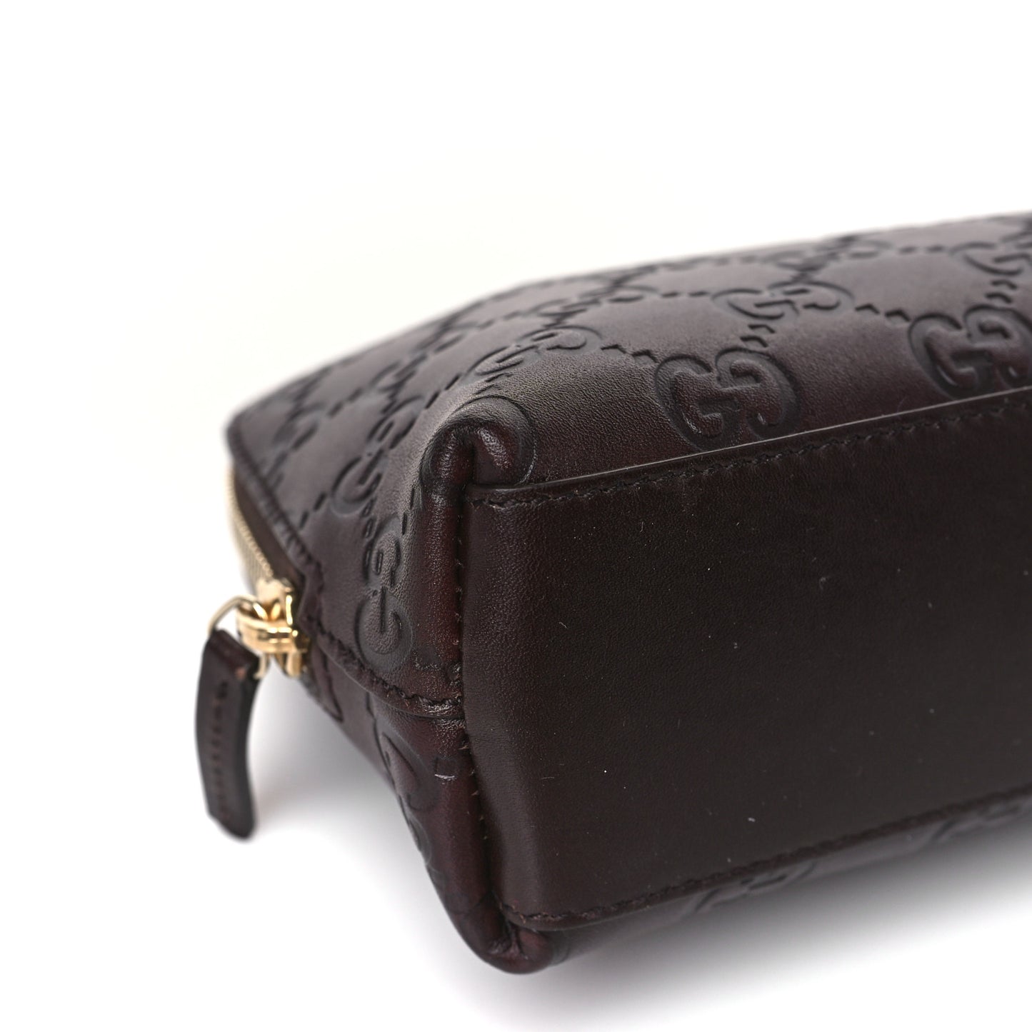 Guccissima Cosmetic Case Dark Brown