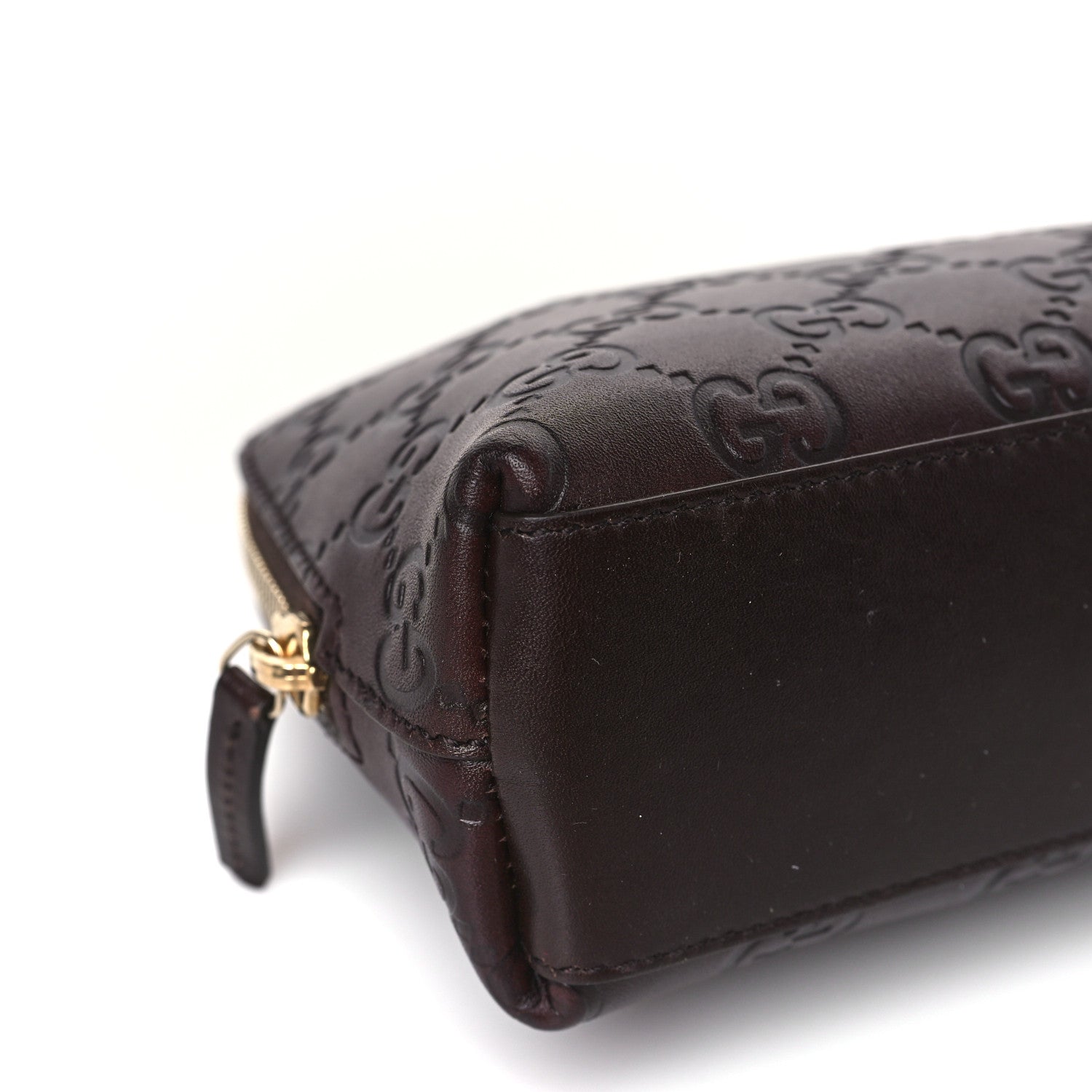 Gucci Guccissima Cosmetic Case Dark Brown 8 of 9