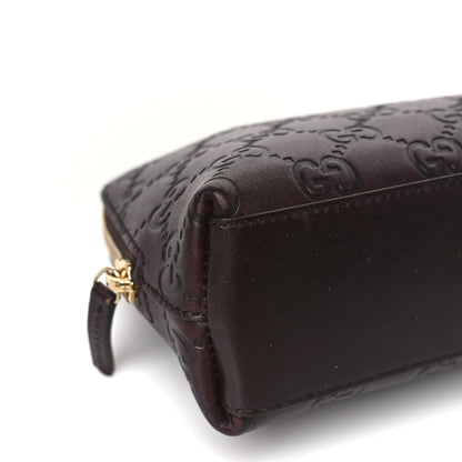 Gucci Guccissima Cosmetic Case Dark Brown 8 of 9