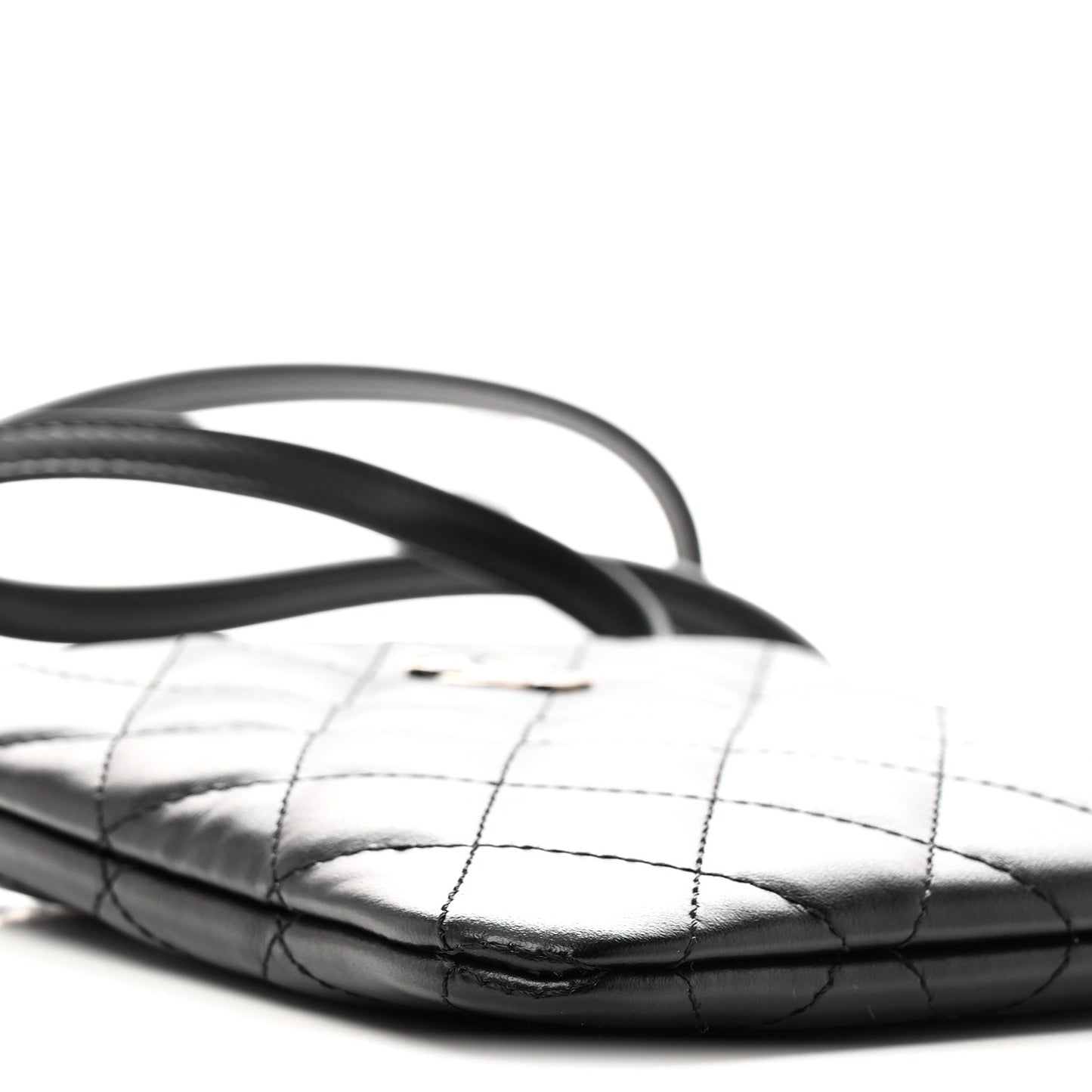 Lambskin Quilted Crossbody Bag Black