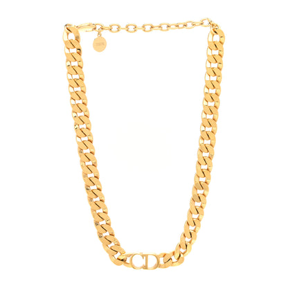 Christian Dior Metal Danseuse Etoile Chain Choker Necklace Gold 3 of 5