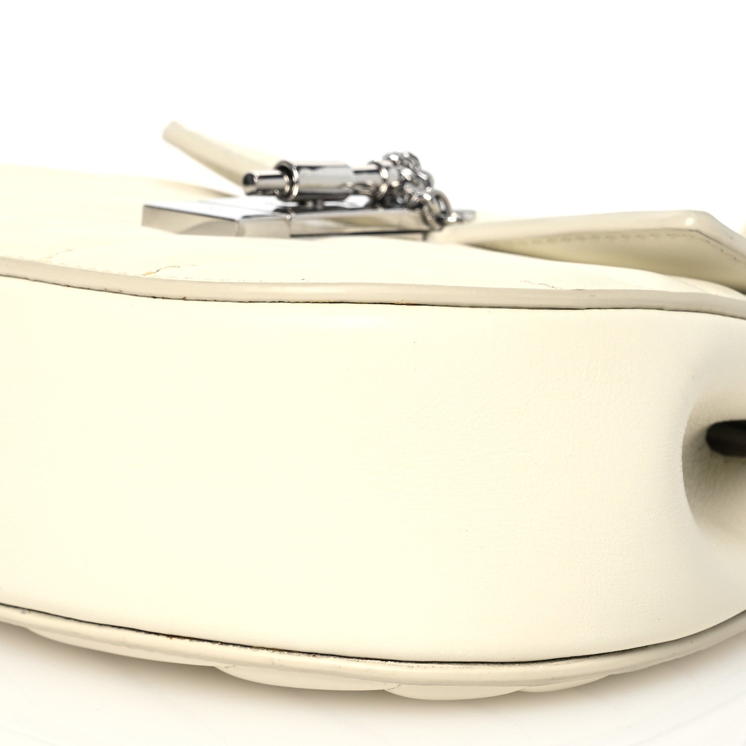 Chloe Calfskin Quilted Mini Drew Bijou Shoulder Bag Natural White 10 of 13