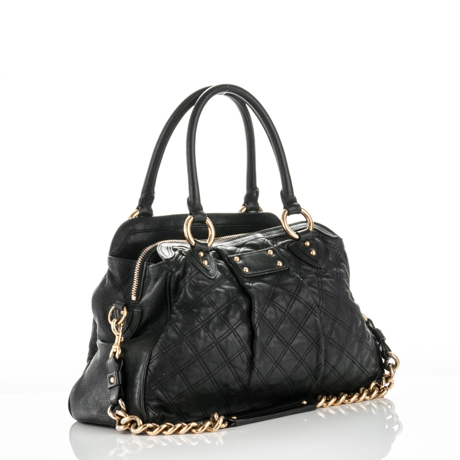 Marc Jacobs Calfskin Quilted Alyona Black 3 of 7