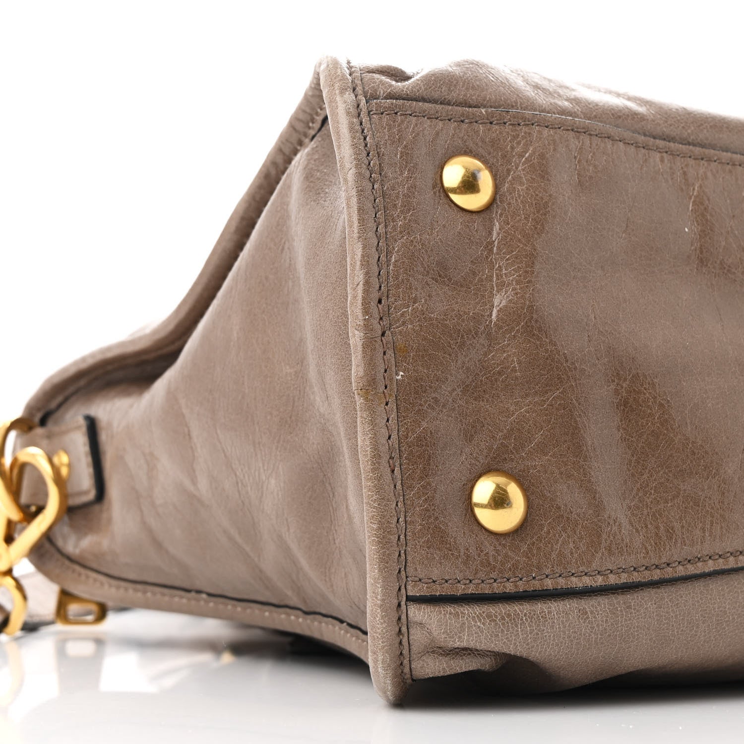 Miu Miu Vitello Shine Zip Tote Ginuco 9 of 13