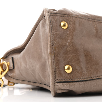 Miu Miu Vitello Shine Zip Tote Ginuco 9 of 13