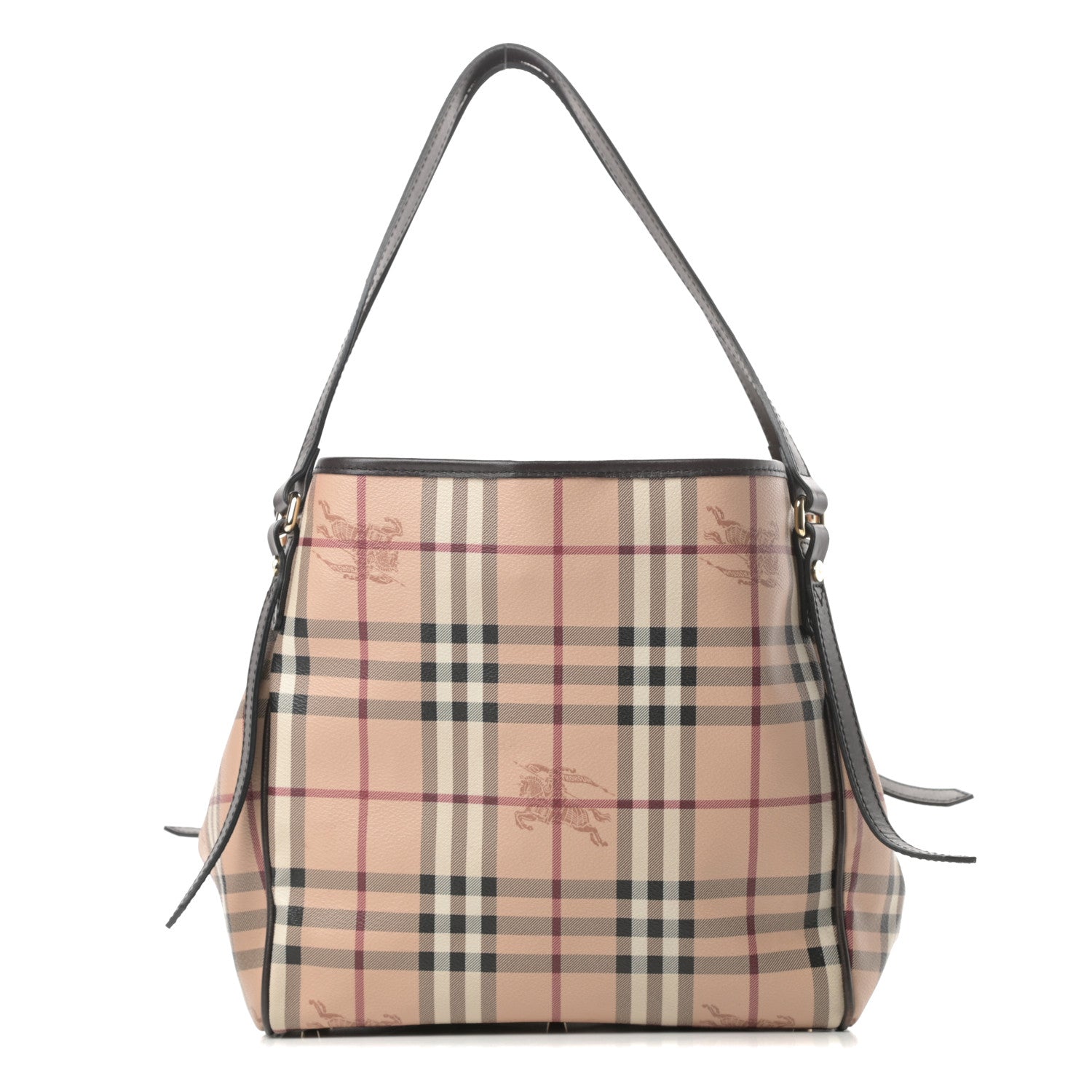 Burberry Haymarket Check Small Canterbury Tote Chocolate 1 of 13