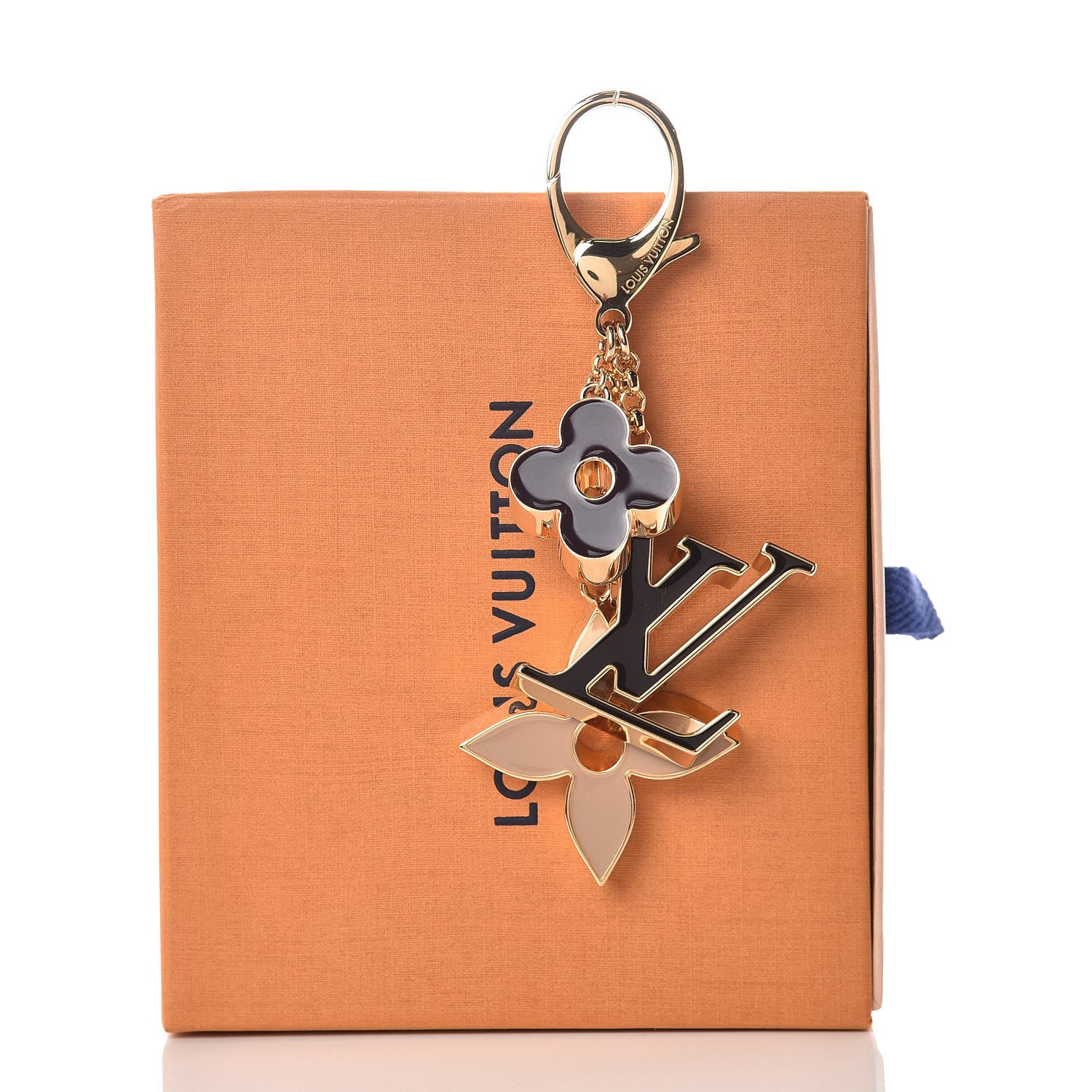 Louis Vuitton Fleur De Monogram Bag Charm Dore 3 of 3