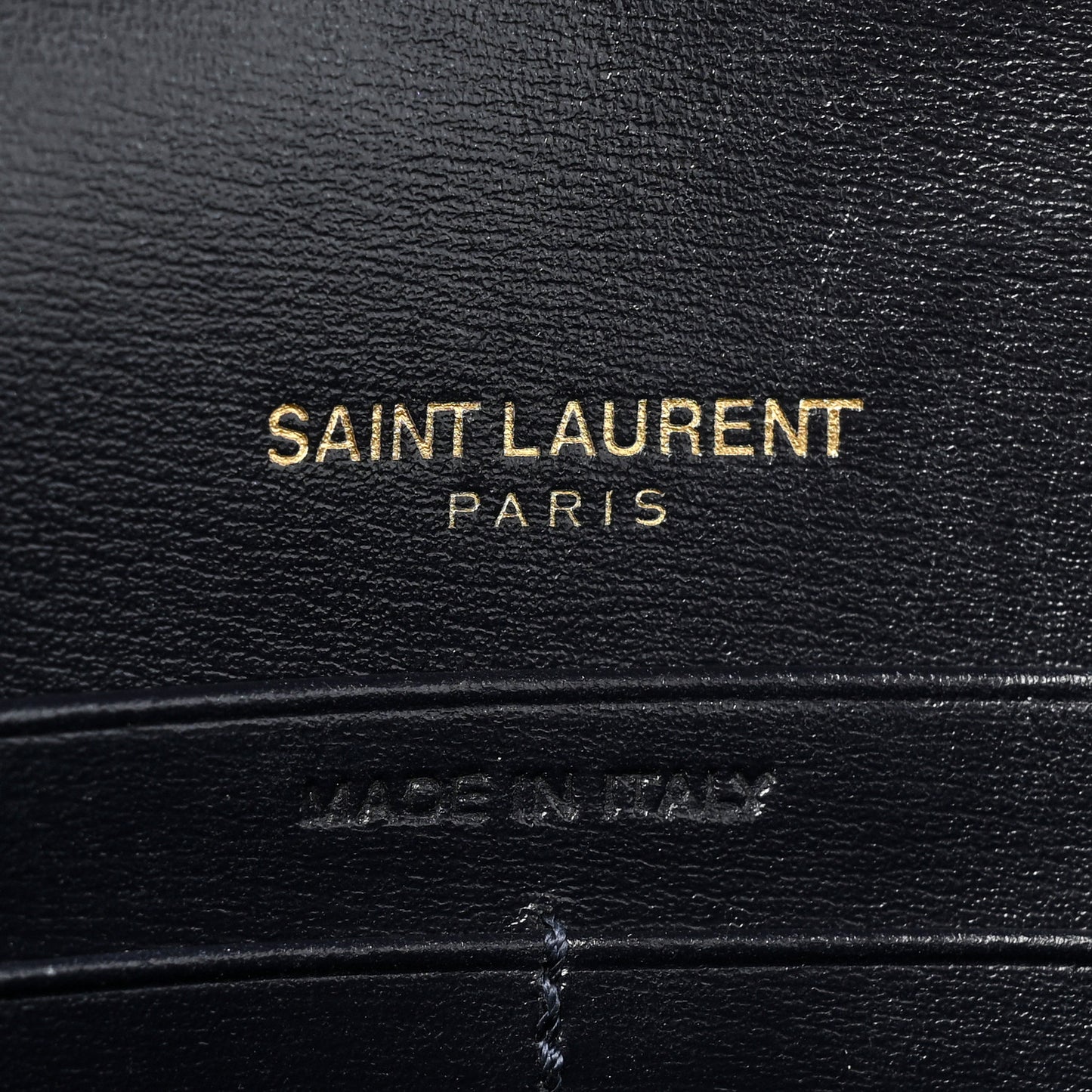 Smooth Calfskin Monogram Sulpice Chain Wallet Navy
