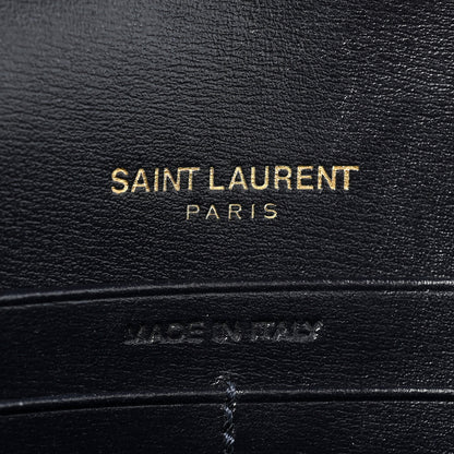 Saint Laurent Smooth Calfskin Monogram Sulpice Chain Wallet Navy 8 of 17