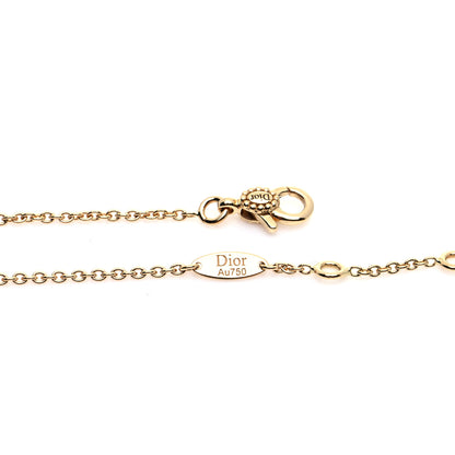 Christian Dior 18K Yellow Gold Diamond Black Onyx Mother of Pearl Rose Celeste Bracelet 7 of 9