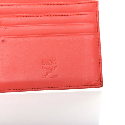 MCM Saffiano Embossed Wallet Poppy Red 7 of 9