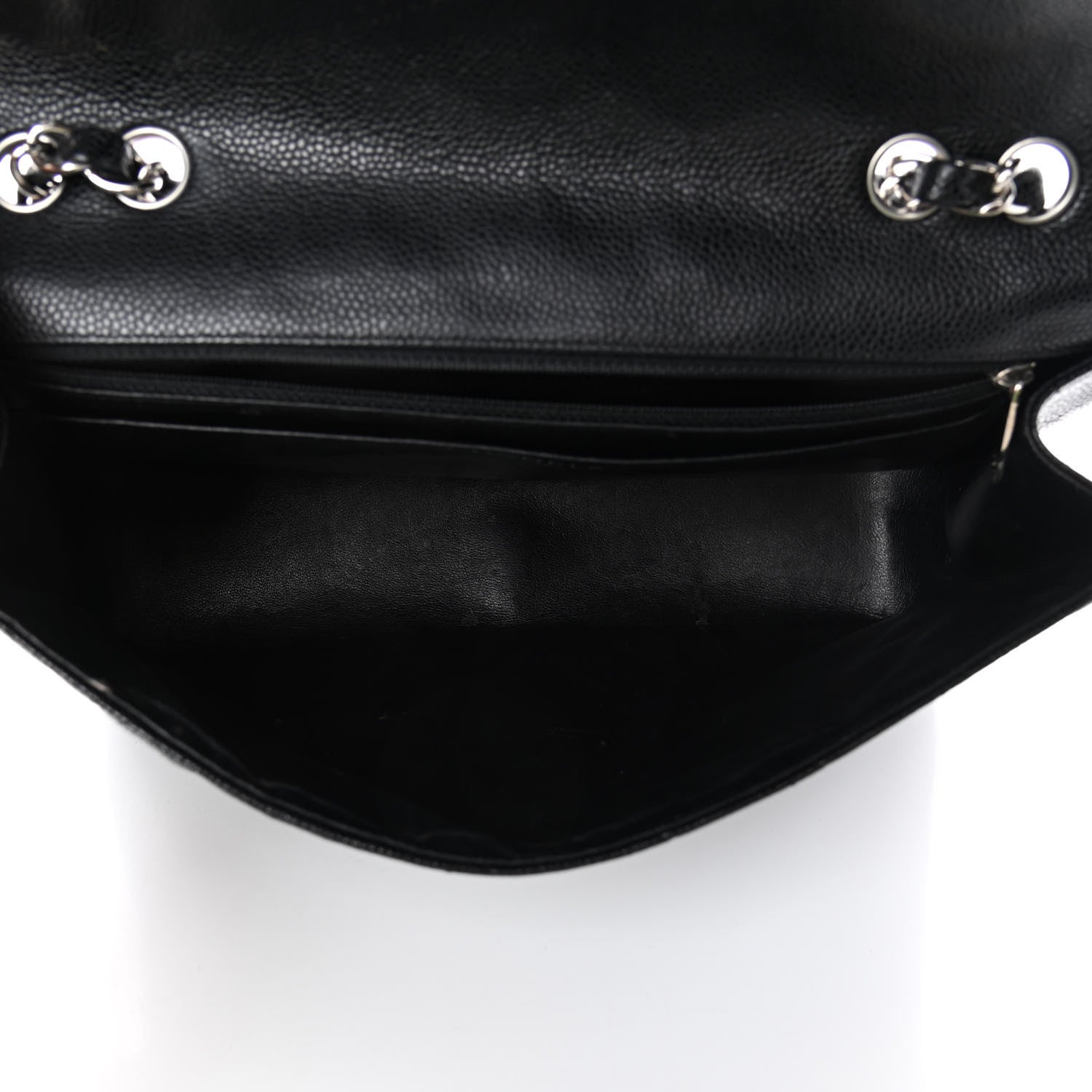 Chanel Caviar Quilted Jumbo Single Flap Black 4 of 8